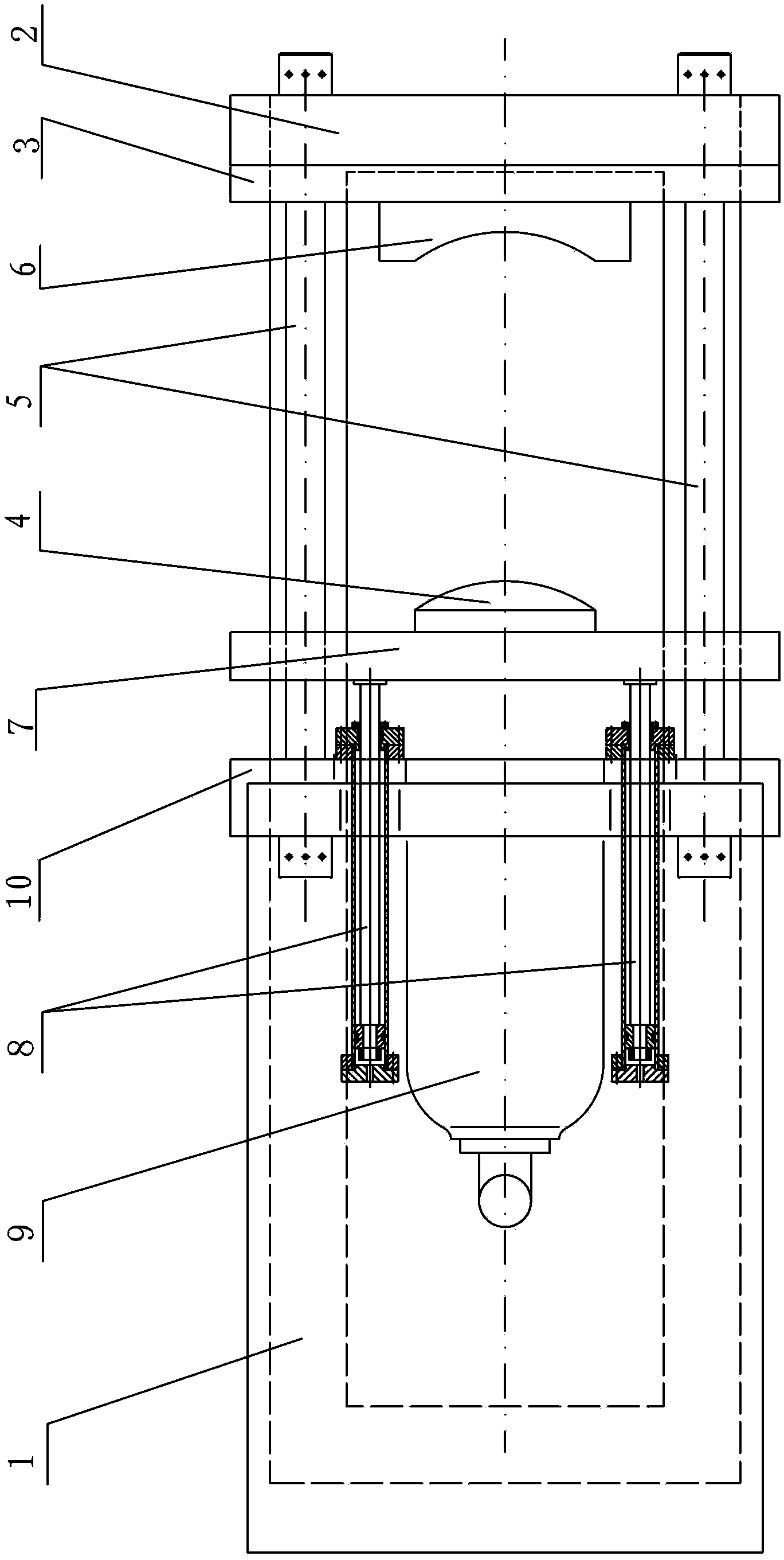 Horizontal type bending machine used for forming annular piece