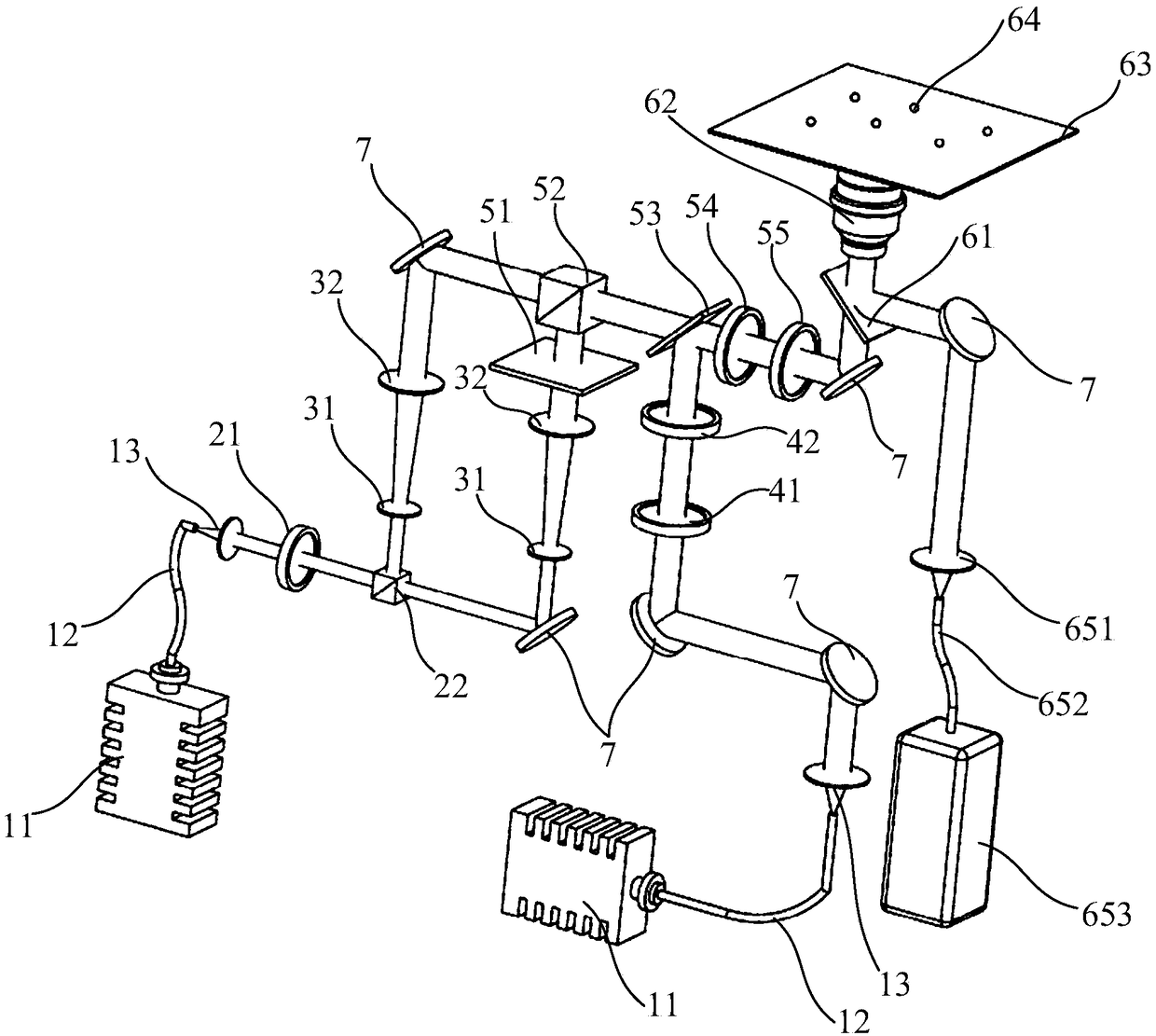 Super-resolution optical microscopic imaging system and adjusting method thereof