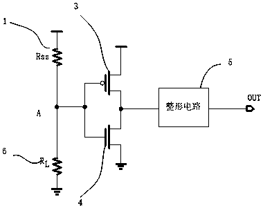 Overcurrent protection circuit without static power consumption