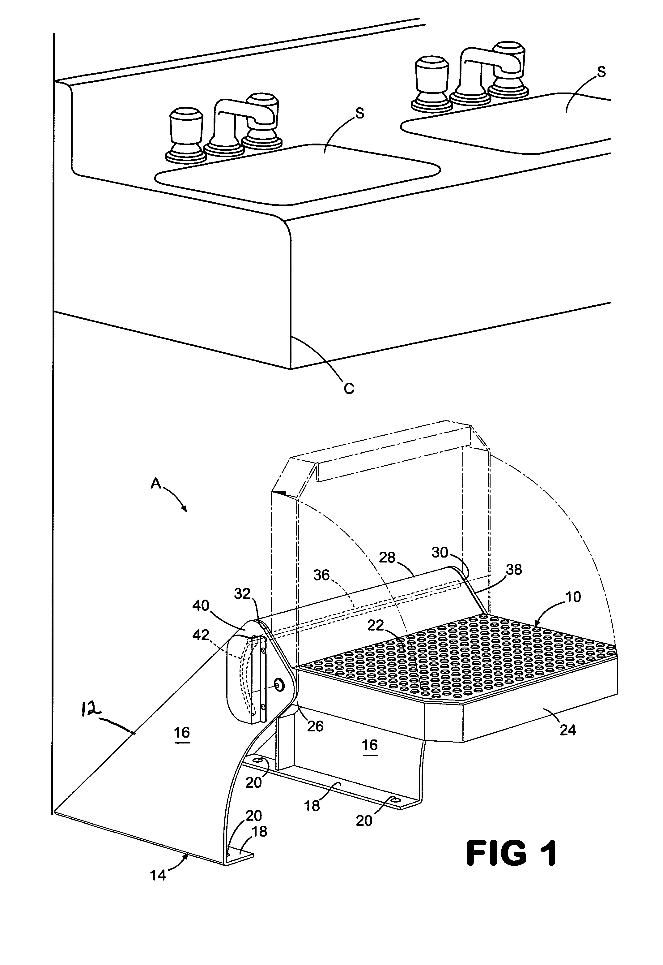 Sink access device for a public restroom