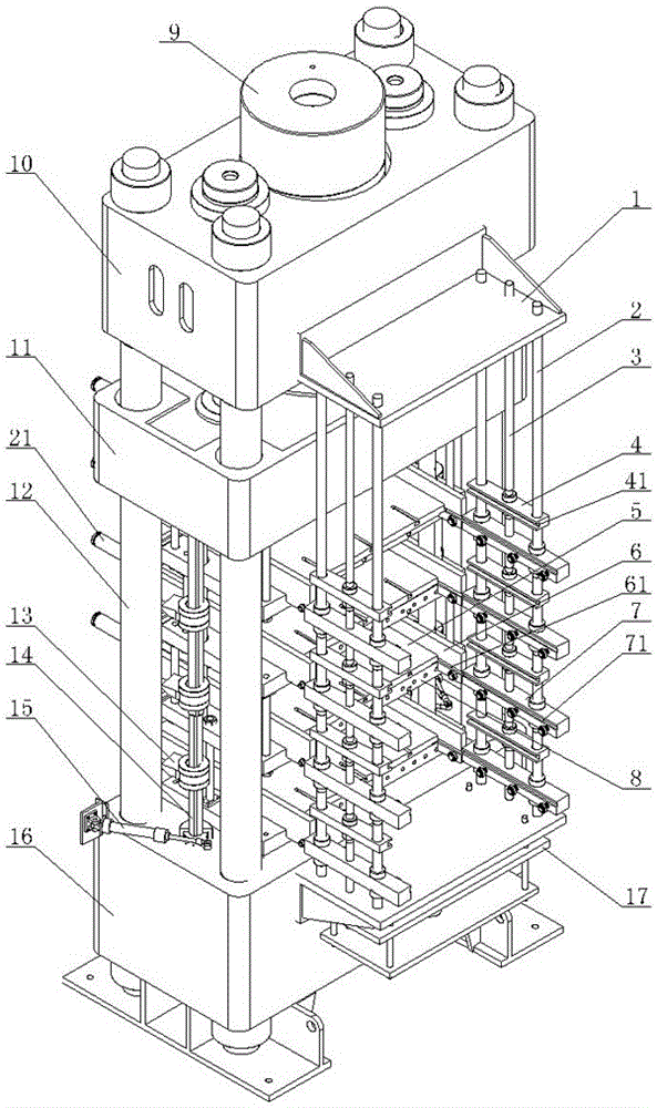 A multi-layer mold press