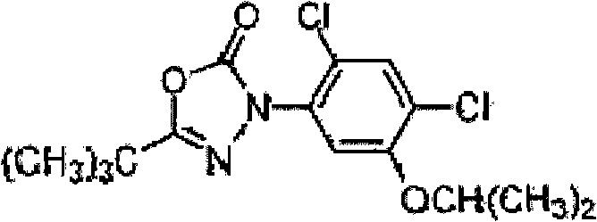 Herbicide composition containing glufosinate and oxadiazon and application thereof