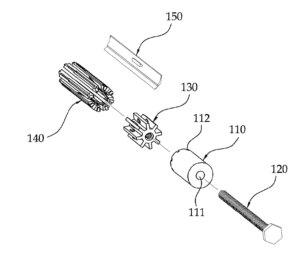 Structure having variable diameter