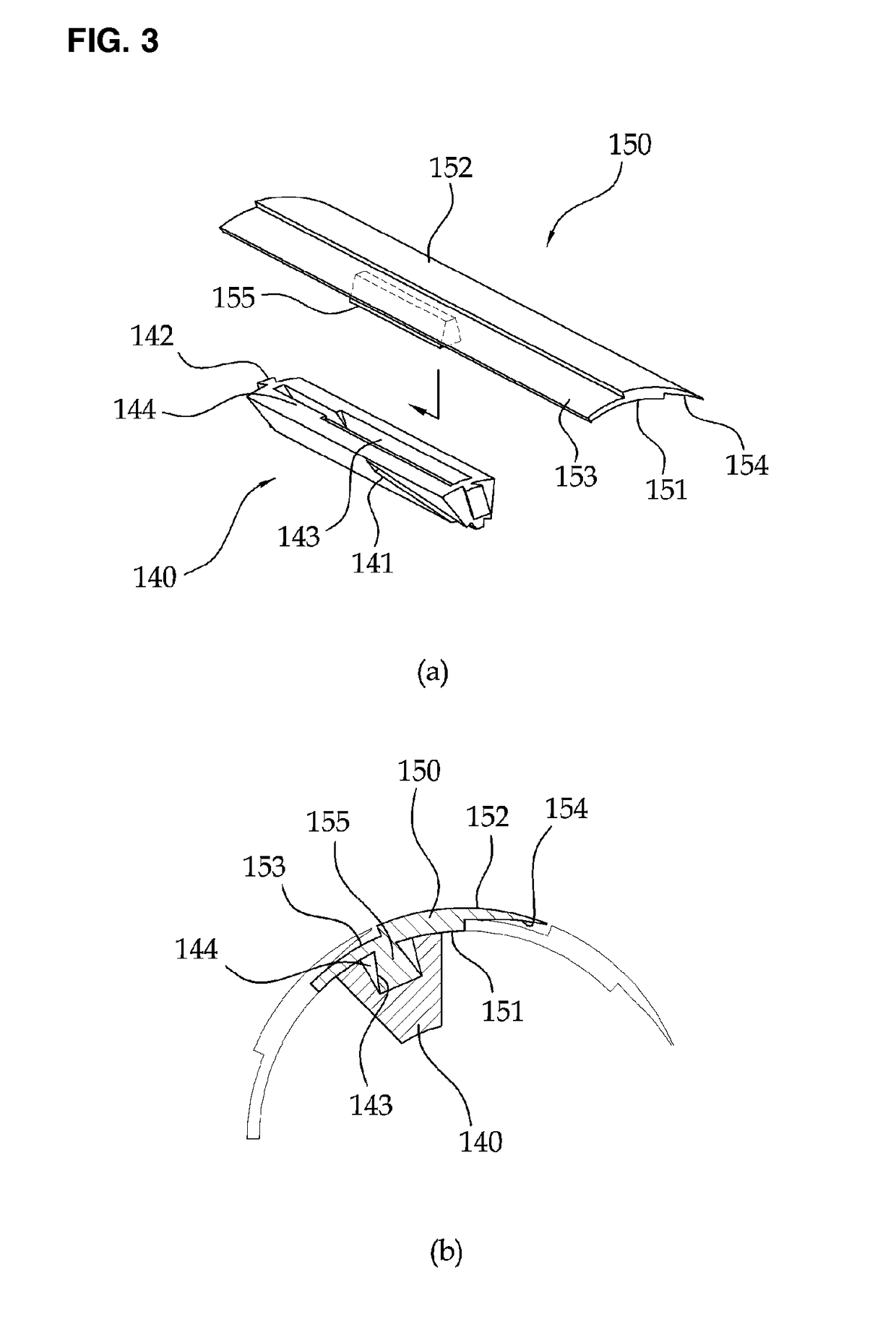 Structure having variable diameter