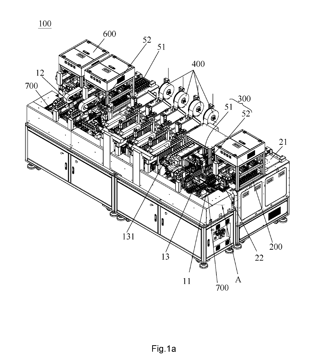 Automatic labeling production line for solid state disk