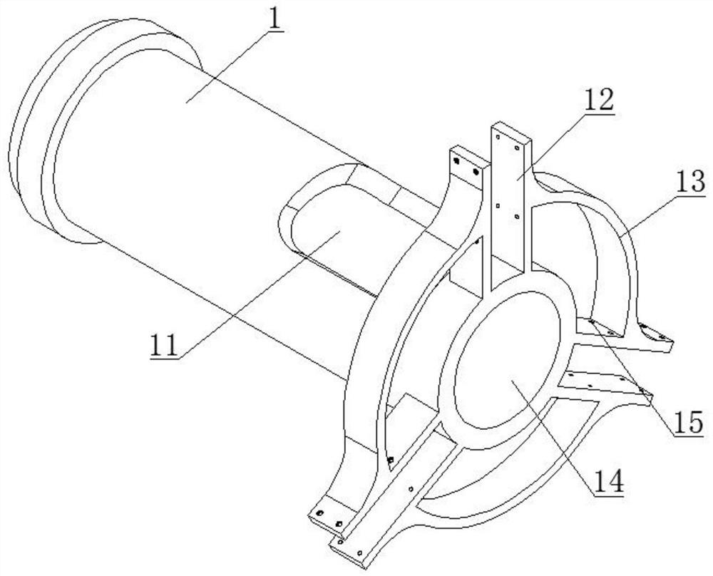 Die-casting machine charging barrel and injection rod