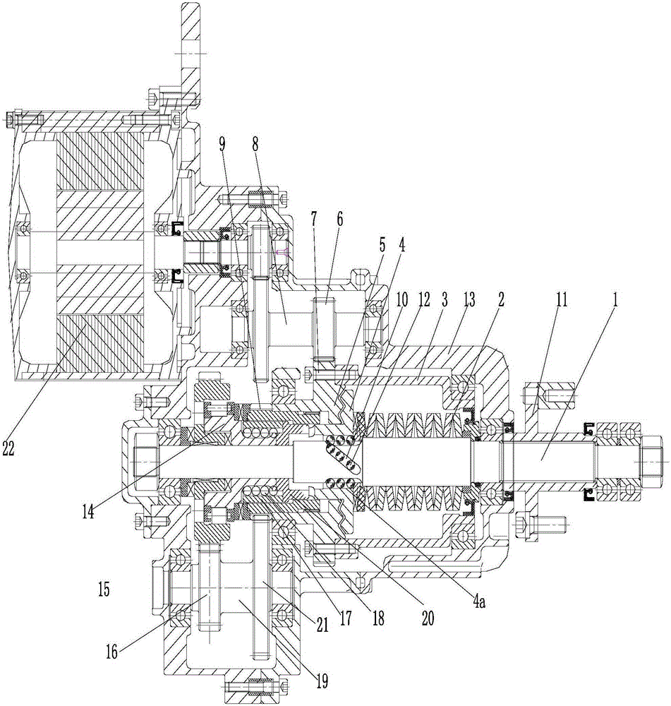 Waved friction-driven side-hung self-adaptive automatic variable-speed driving assembly for electric motorcycle