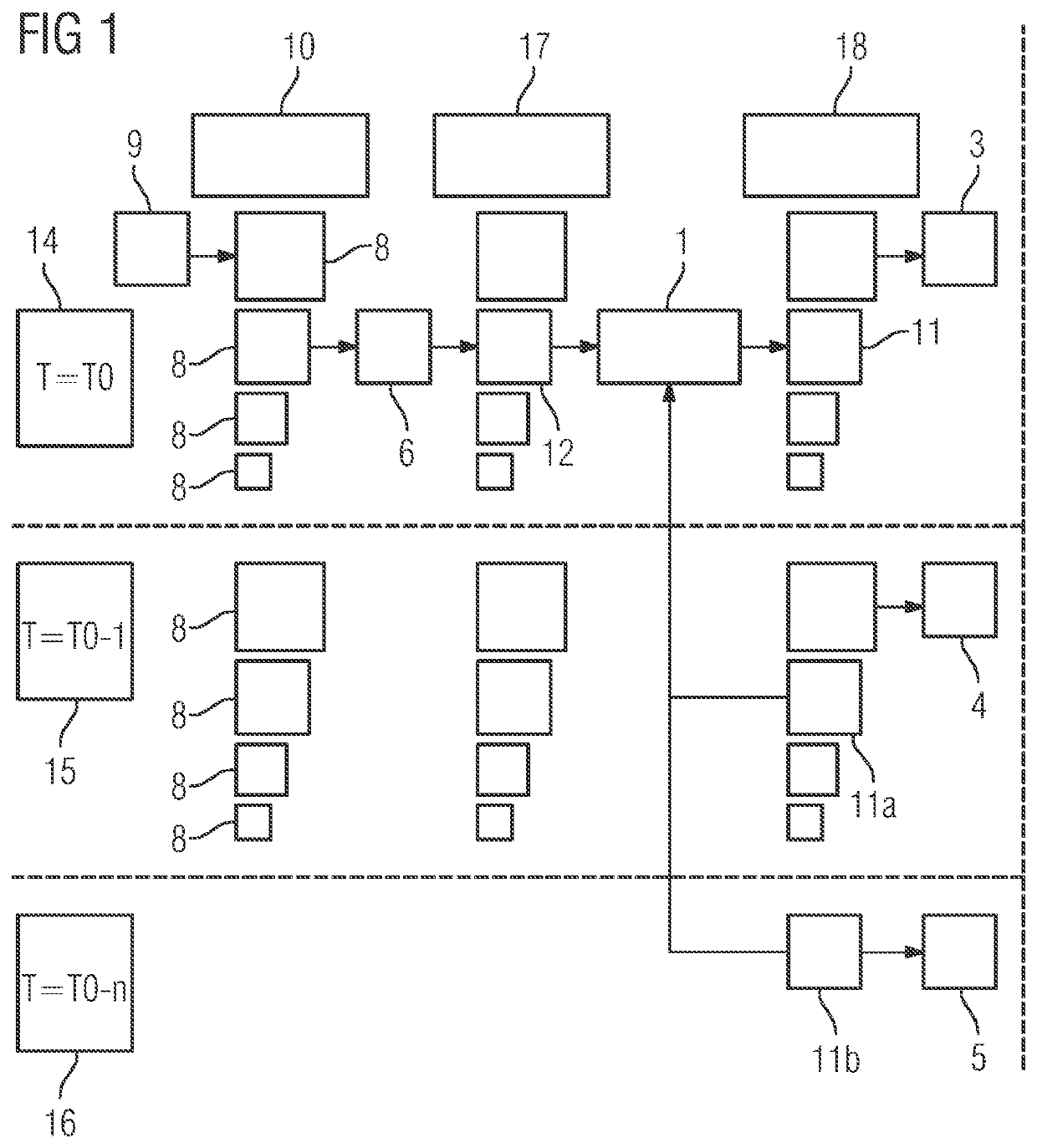 Method for denoising time series images of a moved structure for medical devices