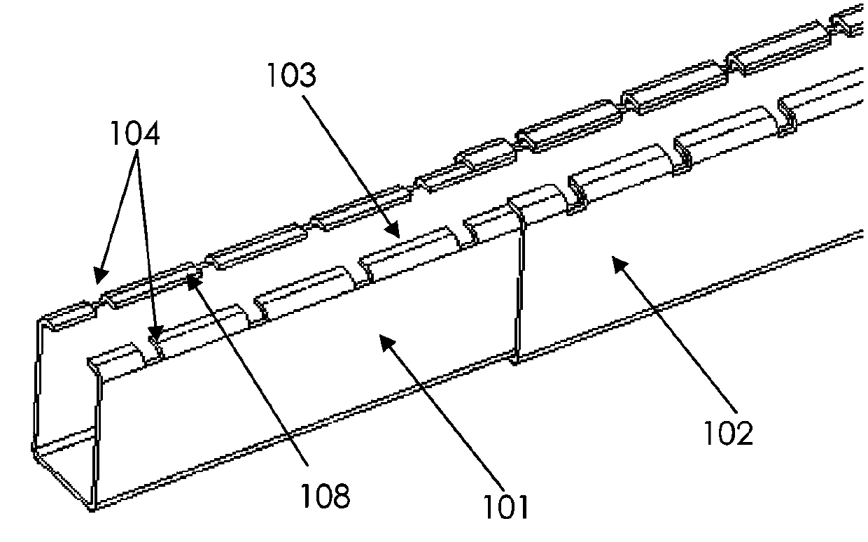 Telescopic roller conveyor and frame