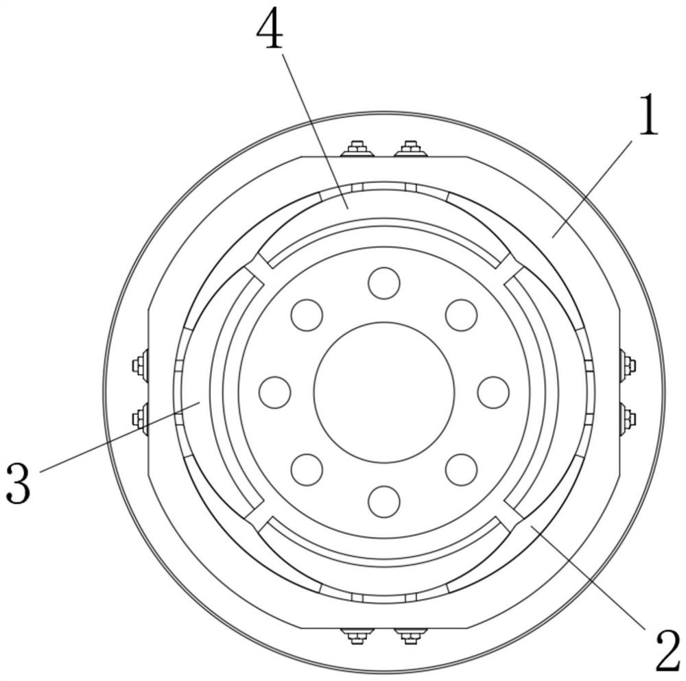 Brake drum disc structure based on drum brake