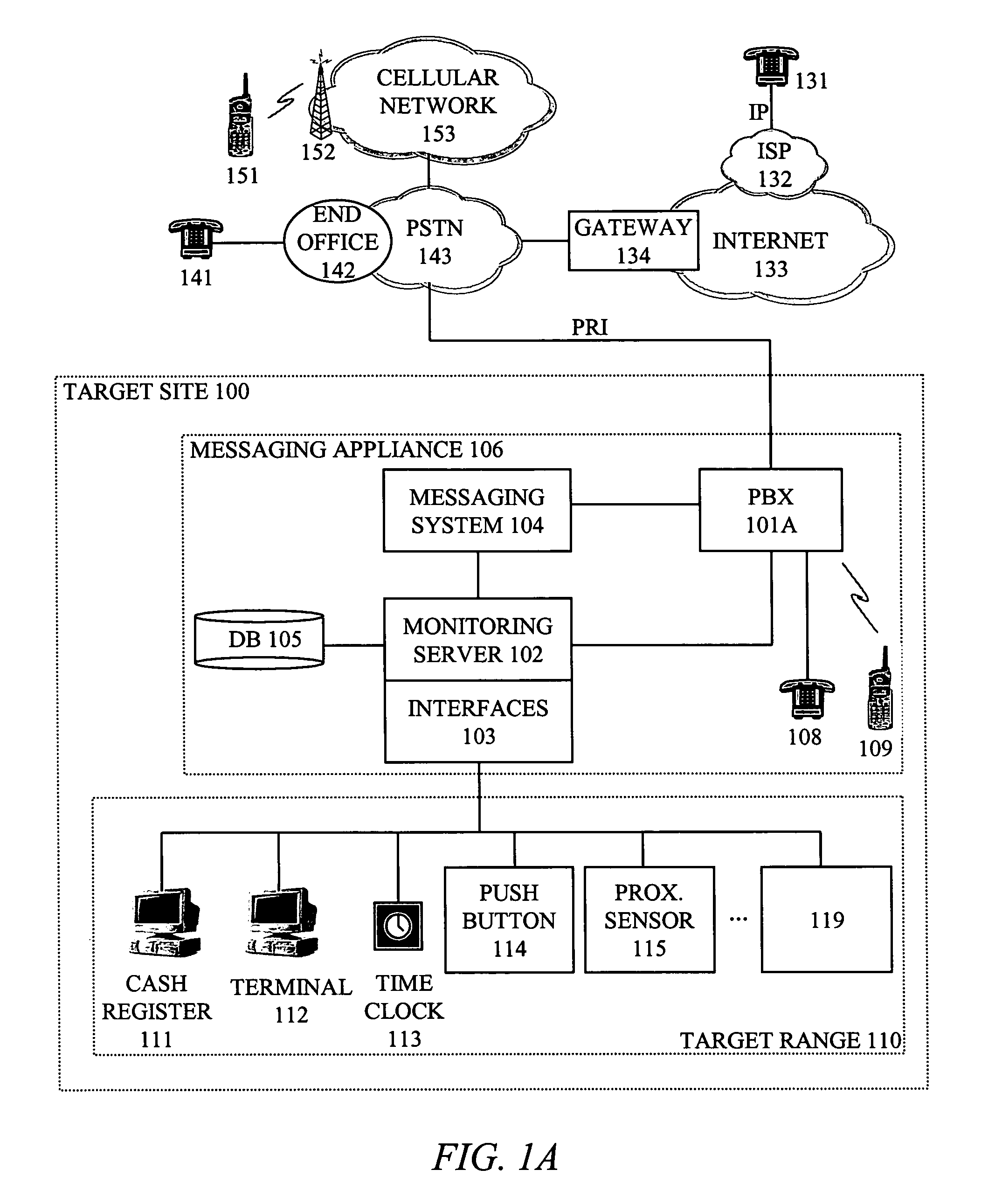 Arrangement for indicating presence of individual