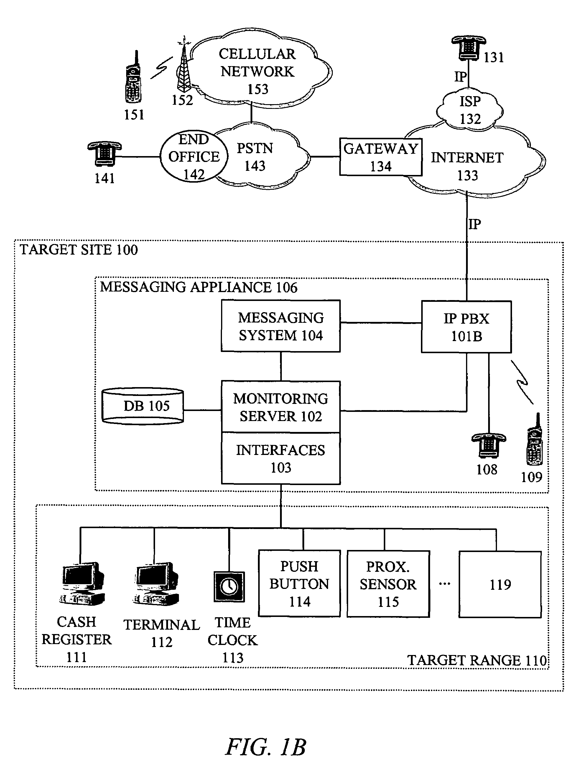 Arrangement for indicating presence of individual