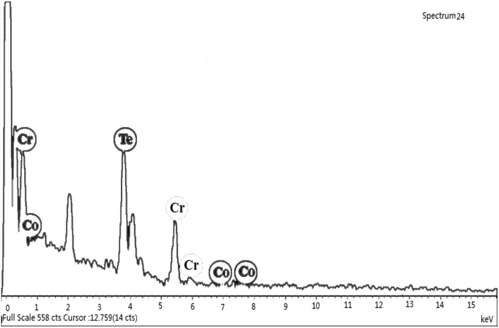 Cr-based chalcogenide hard magnetic nanomaterial