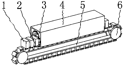 Automatic washing and blow-drying device for storage battery