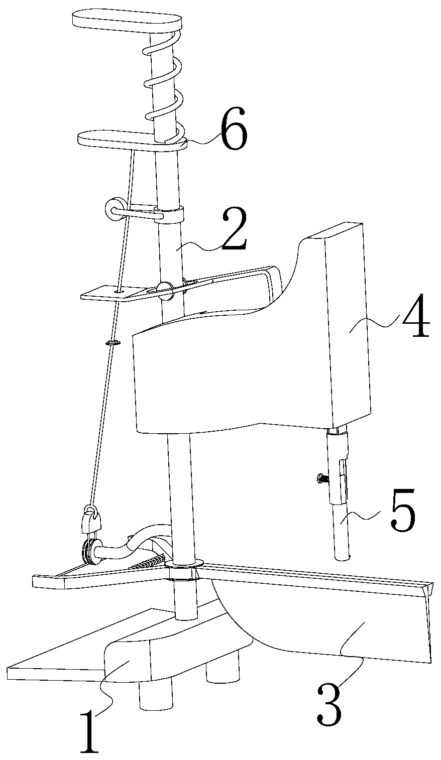 Collecting device for scientific research and analysis of large-scale cattle and sheep breeding excrement