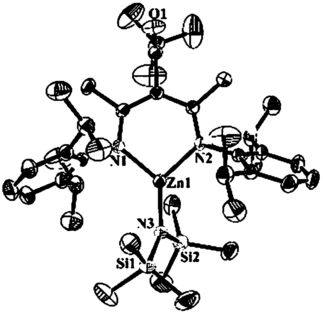 Beta-diimine zinc catalyst, and ligand, preparation method and application thereof