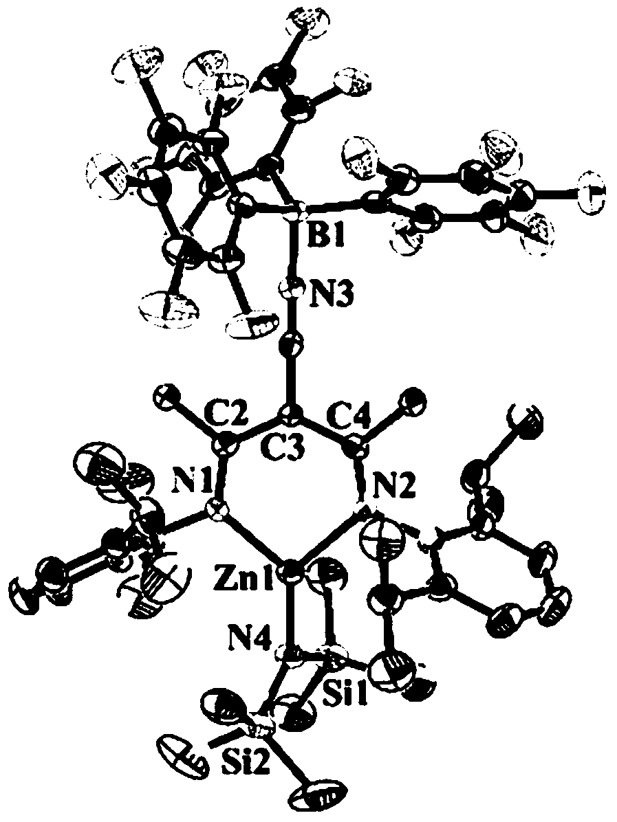 Beta-diimine zinc catalyst, and ligand, preparation method and application thereof