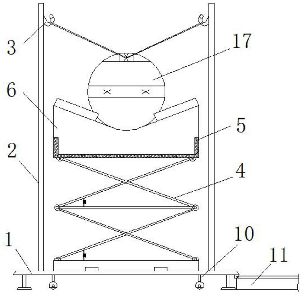 Movable overhauling, disassembling and assembling platform for HMB-8 mechanisms of GIS and HGIS combined electric appliances