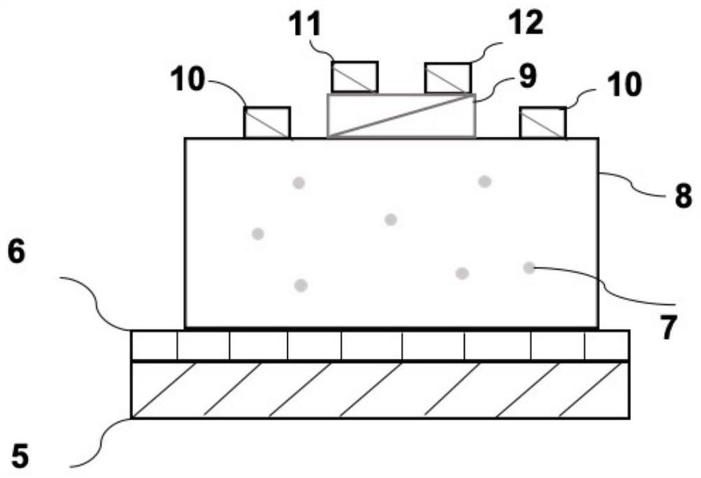 Artificial sensory neuron structure based on multi-side gate synaptic device and preparation method thereof