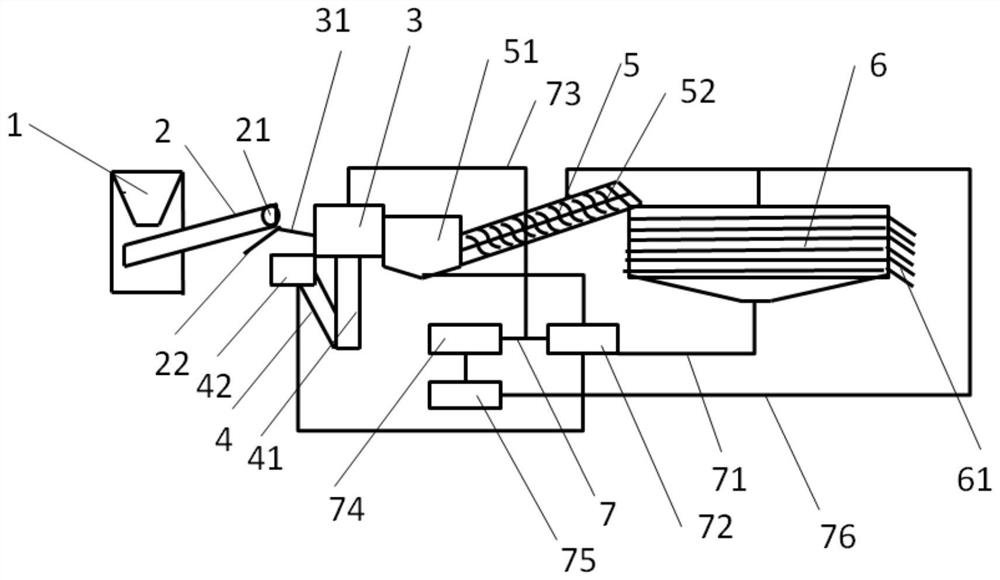 Biomass direct-combustion power generation bottom slag treatment system