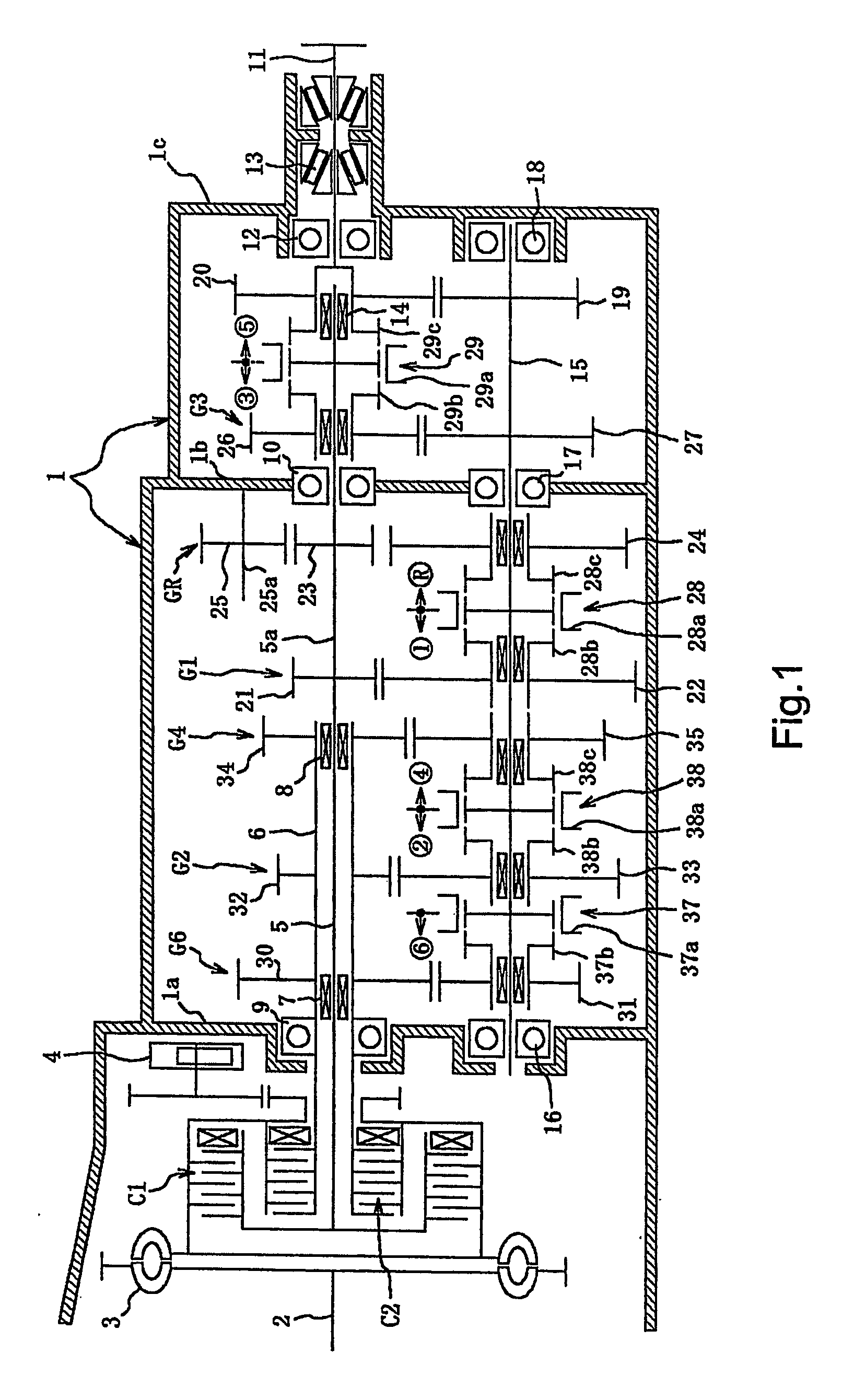 Twin clutch manual gearbox