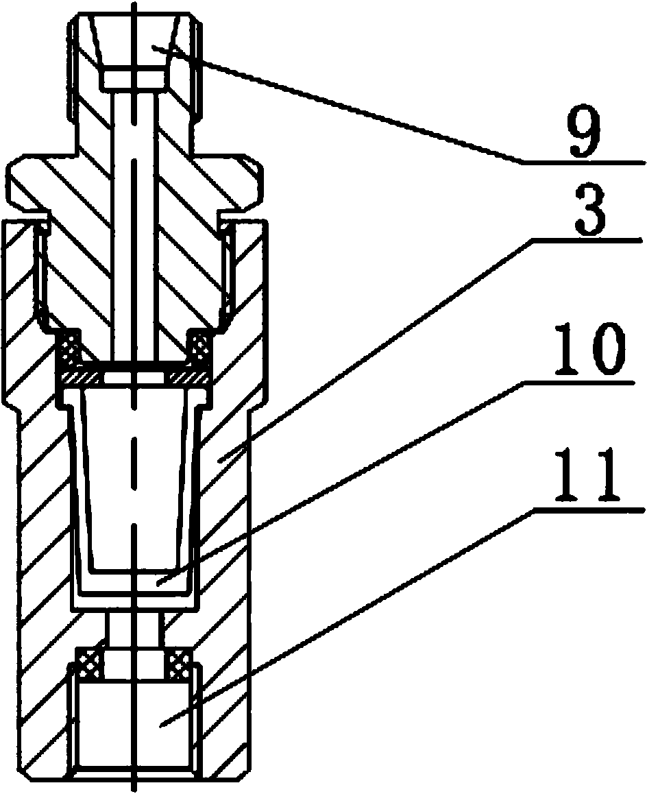 Container valve for driving gas cylinder set of carbon dioxide fire extinguishing system