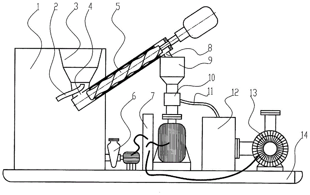 Device for collecting polymers from polymer waste liquid