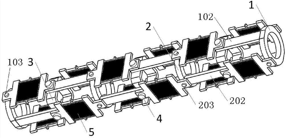 Minimally invasive surgery operating arm structure based on DE drivers