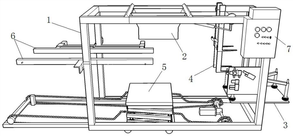 Automatic waste bagging device for sludge squeezer