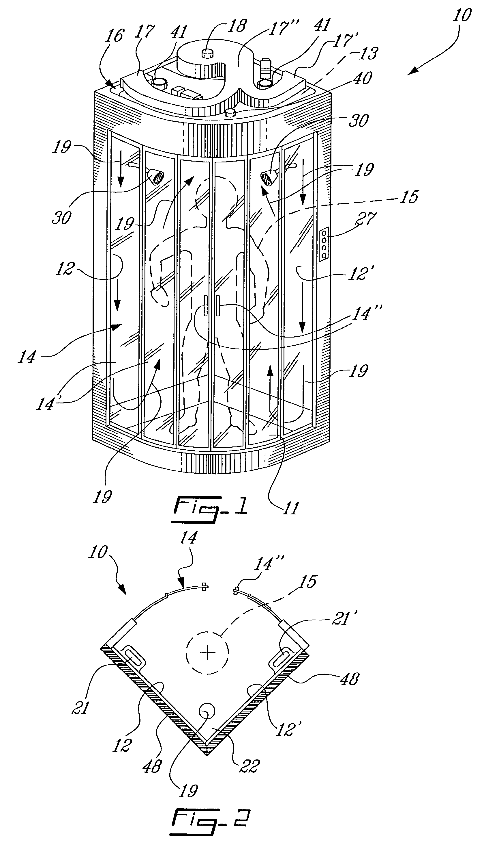 Therapeutic shower enclosure