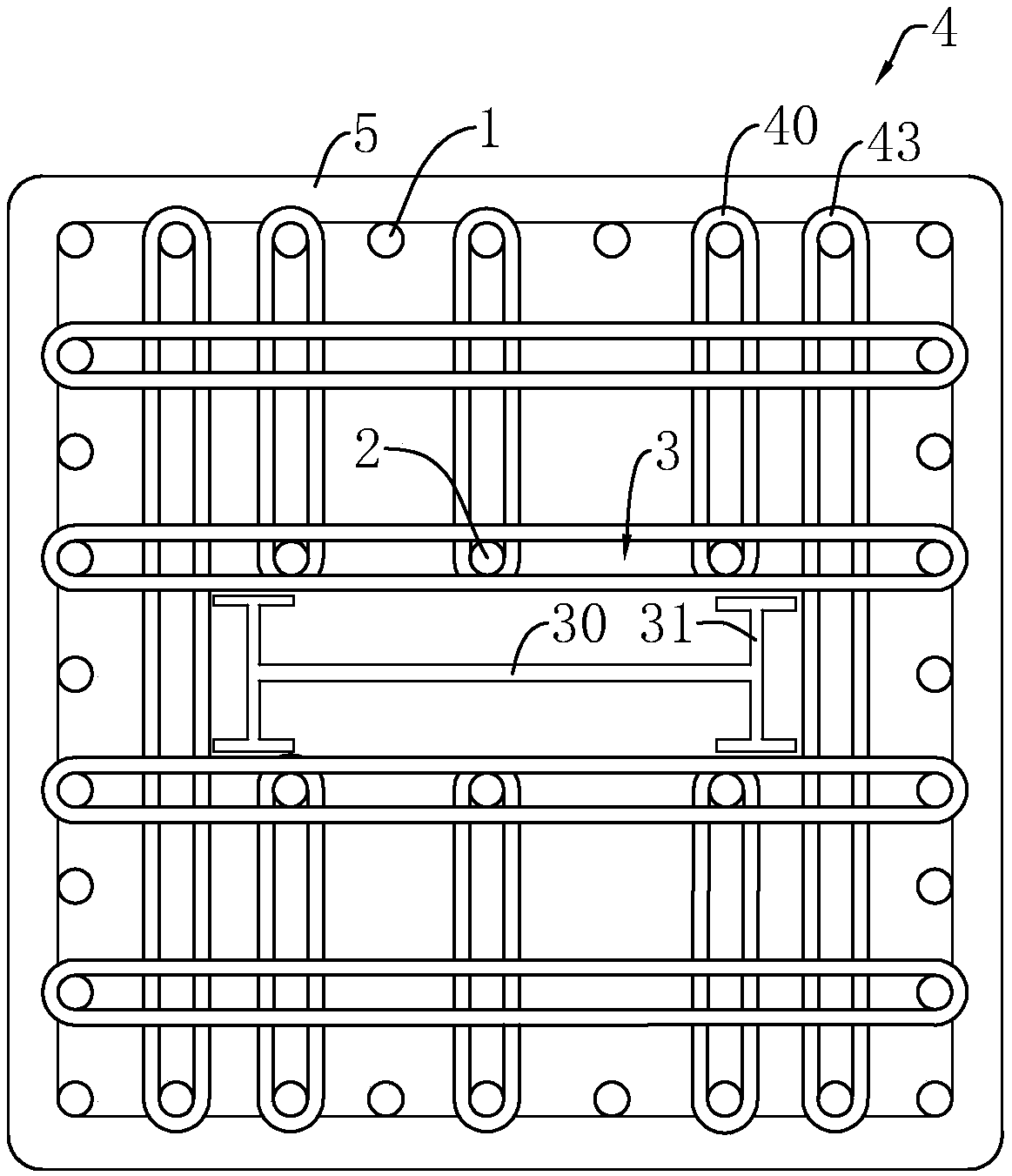 Section steel column and construction method thereof