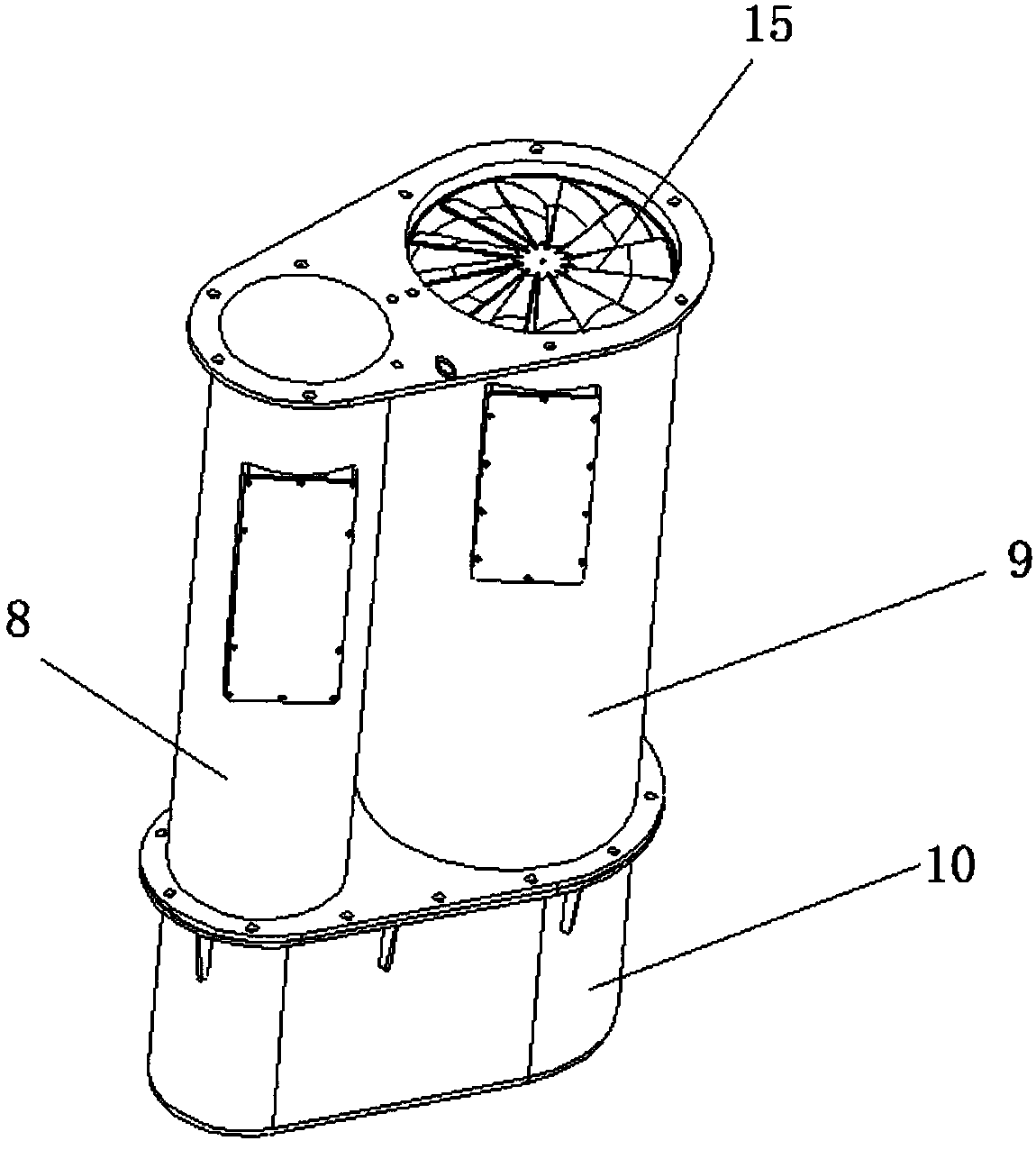 Water circulation waste gas purification machine