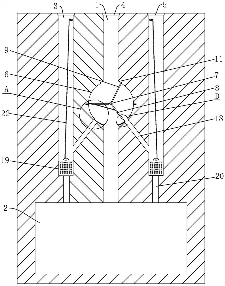 Rainwater recycling system for sponge city