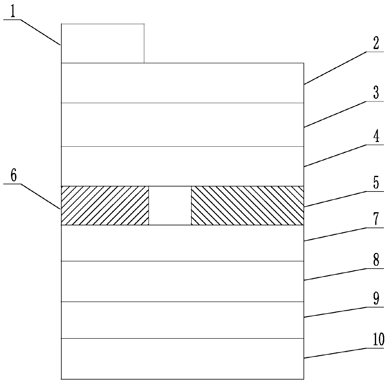 Holographic hot stamping feature recognition anti-counterfeiting mark and preparation method thereof