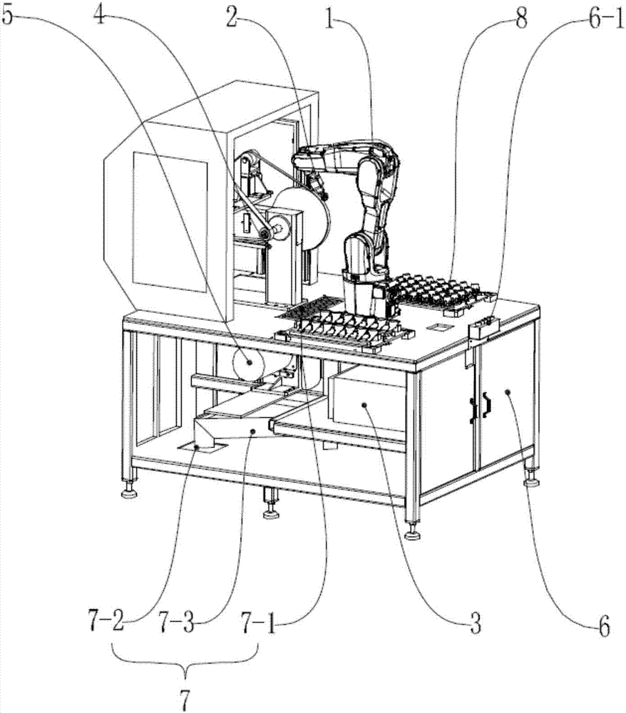 Desktop type grinding and polishing belt sander working table