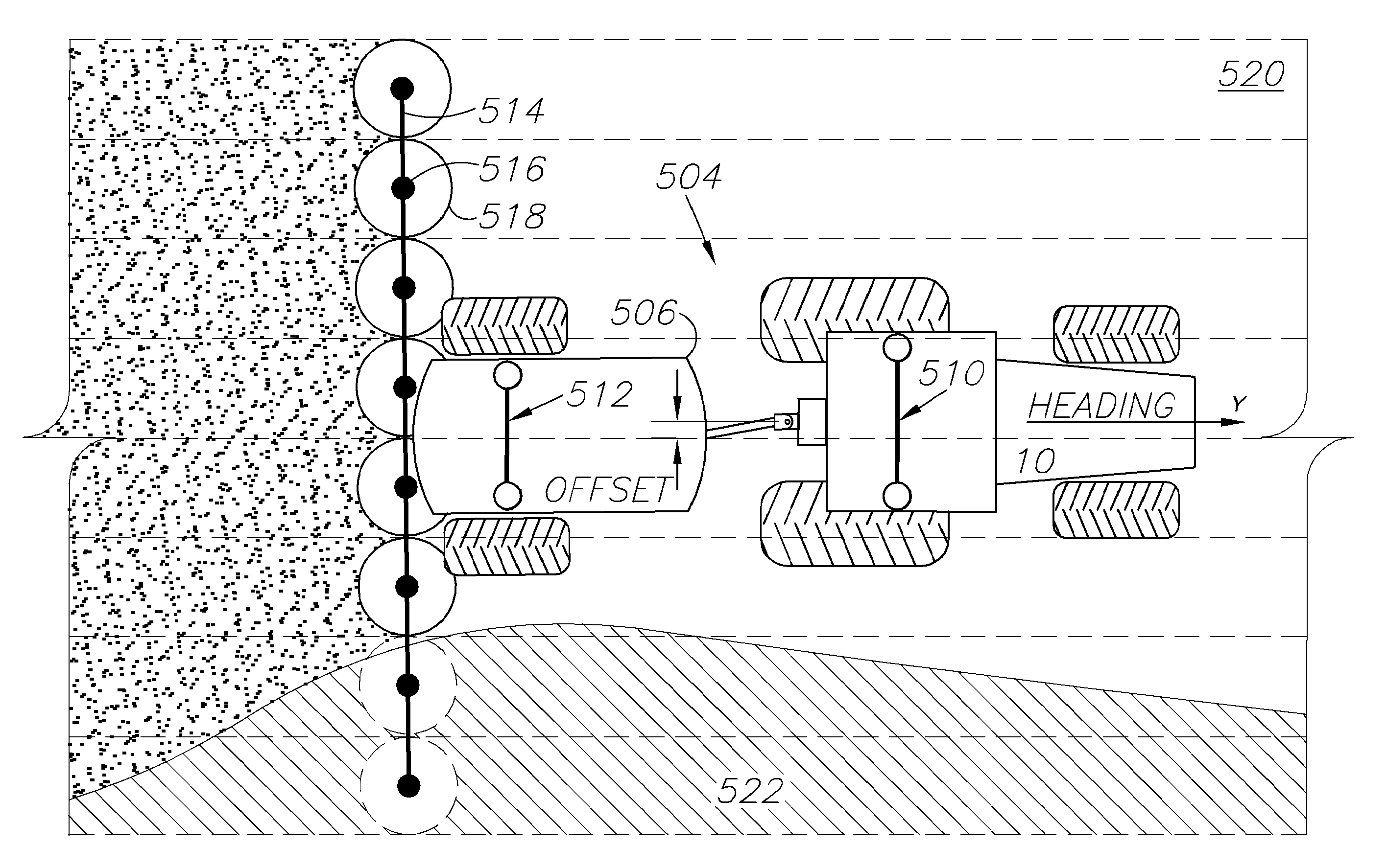 GNSS based control for dispensing material from vehicle