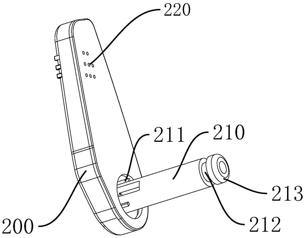 Headrest with turnover sound boxes on two sides