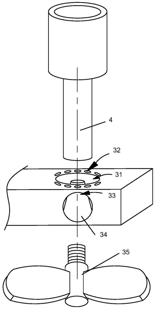 A nickel-plated protective fixture