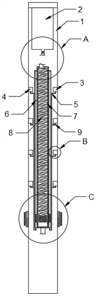 Municipal public place rotary door capable of automatically disinfecting and cleaning push handle