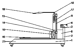 Turnover device for sofa production