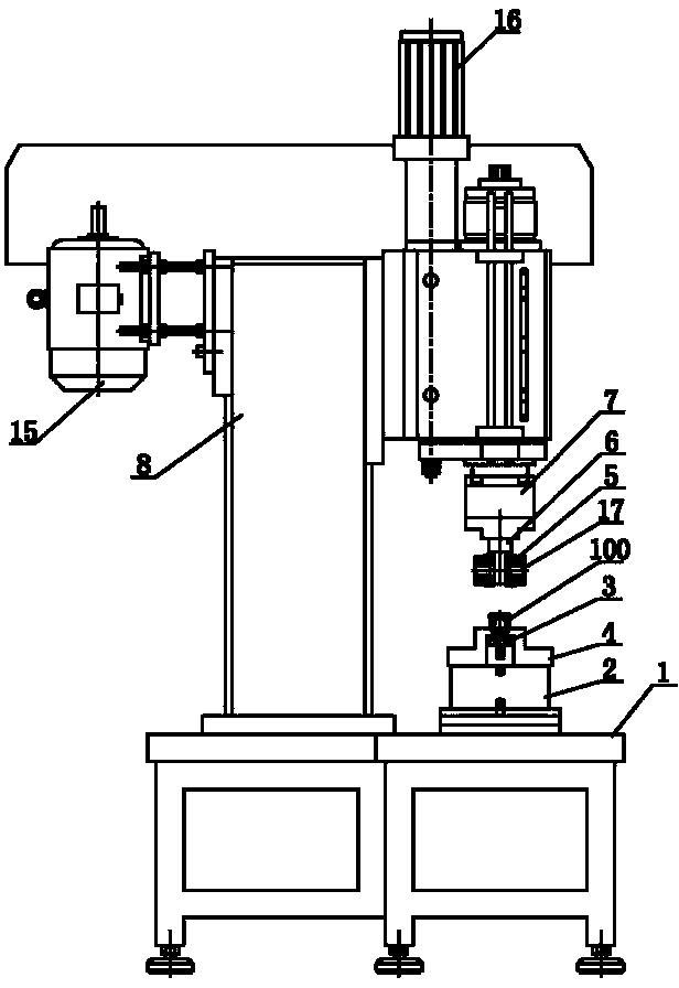 Machine tool special for riveting globe joint