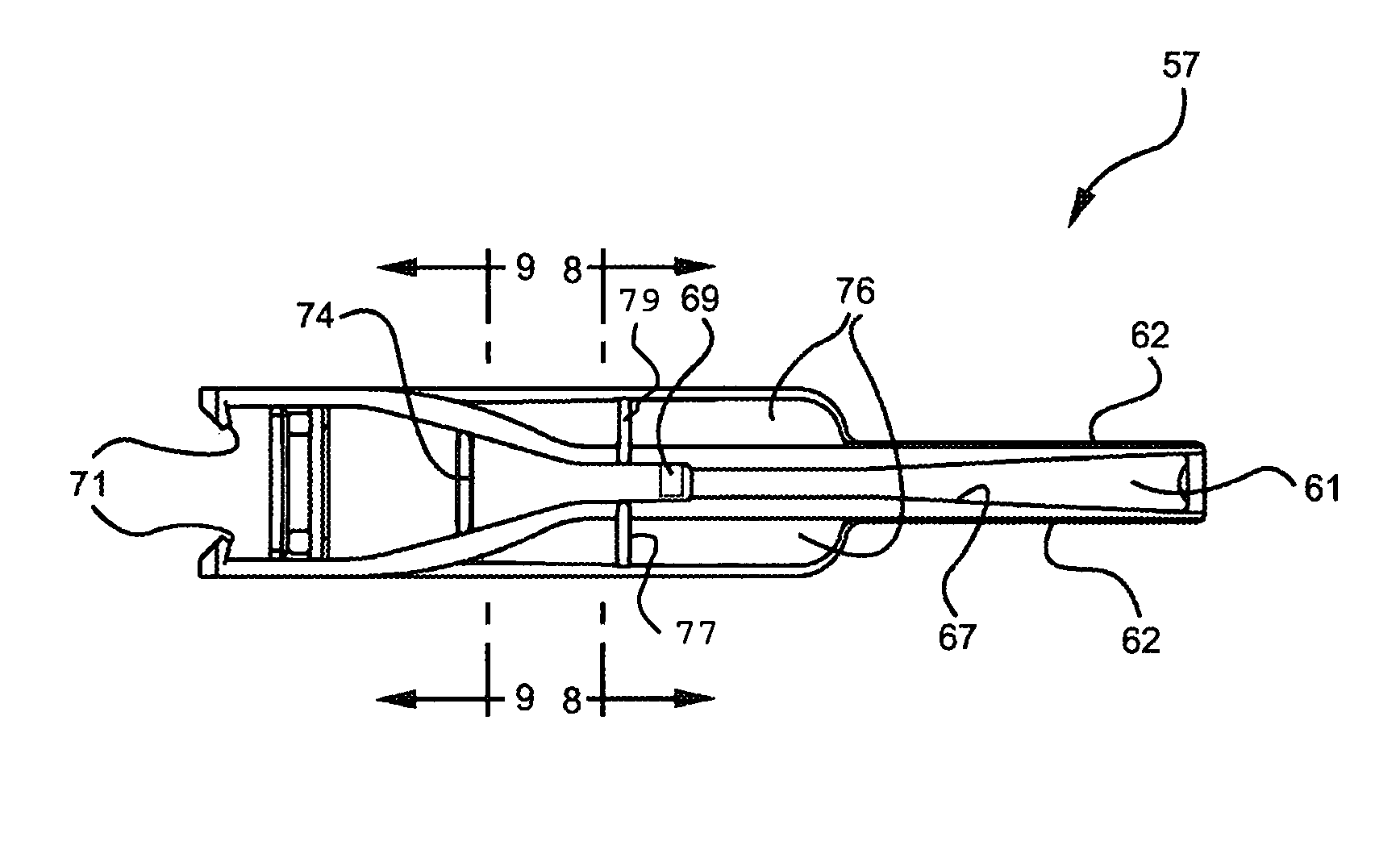 Syringe having a hinged needle shield