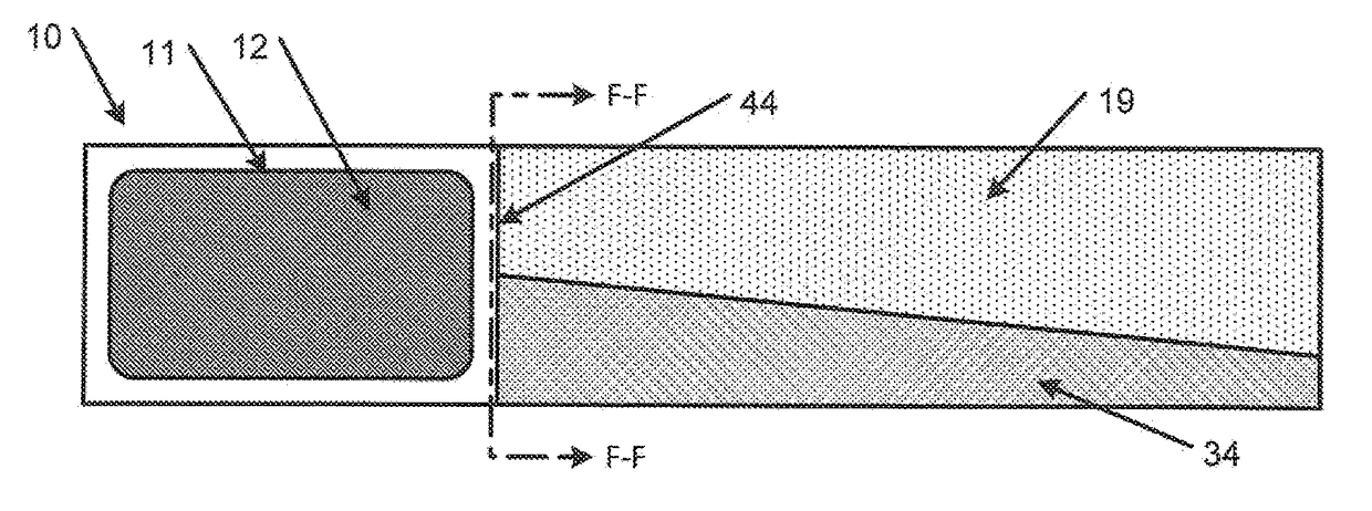 Loudspeaker device having foam insert to improve gas distribution in sound adsorber material