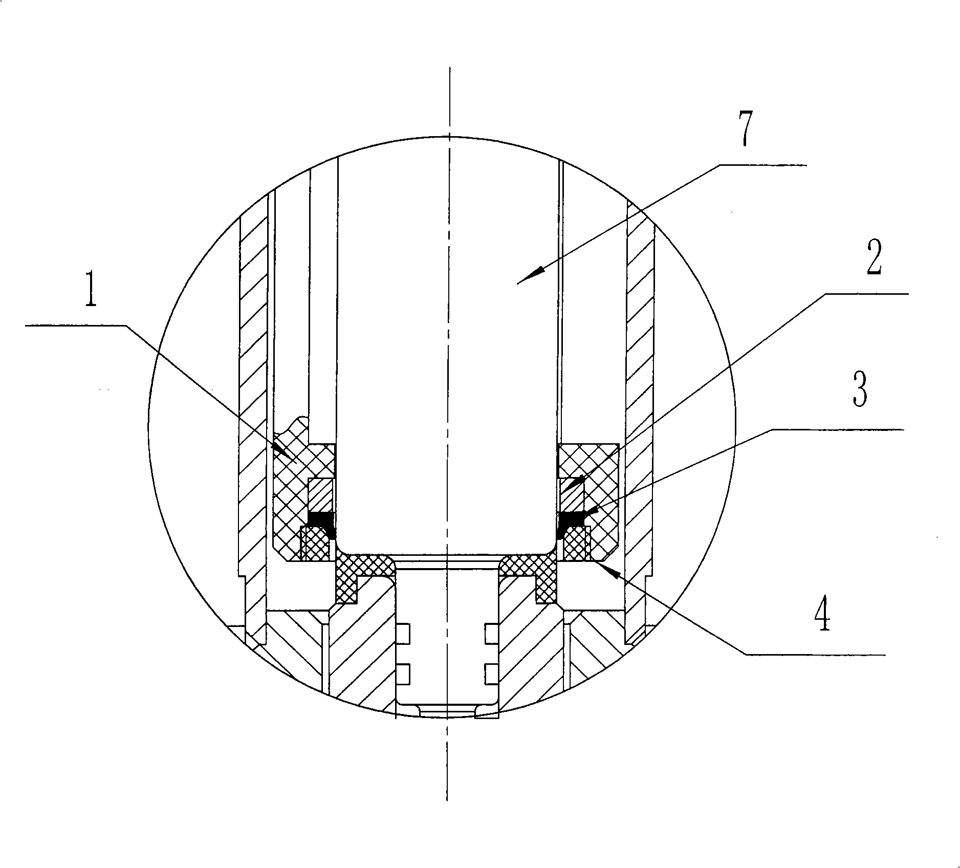 Magnetic ring erasing apparatus of radio frequency water-containing analyzer