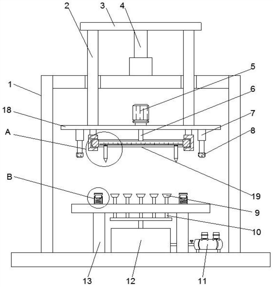 Cutting device for glass processing