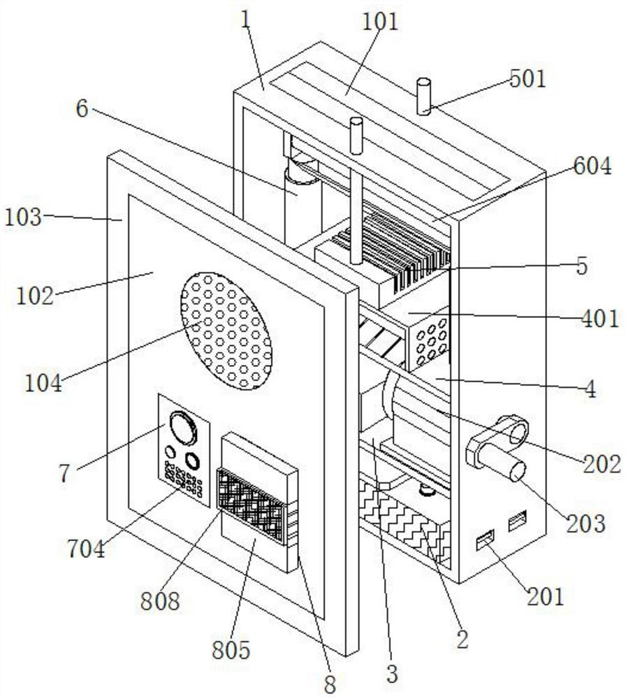 Elevator emergency call device with signal enhancement and emergency lighting functions