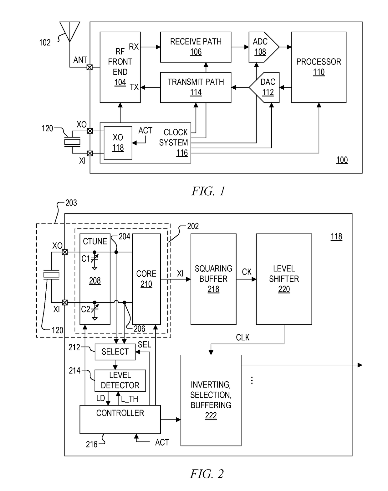 Crystal amplifier with additional high gain amplifier core to optimize startup operation