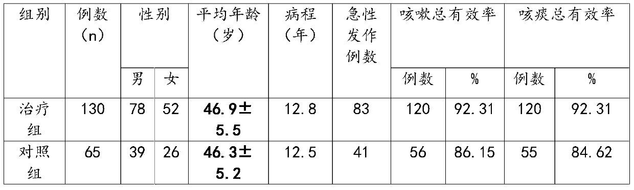 Medicine for treating chronic bronchitis