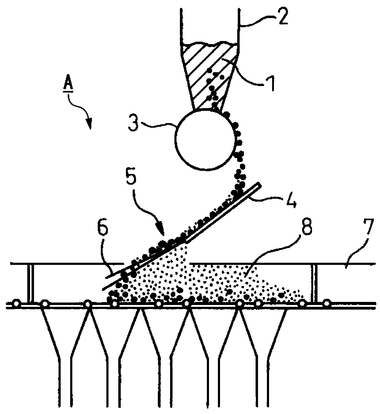 Apparatus for charging raw material in sintering machine