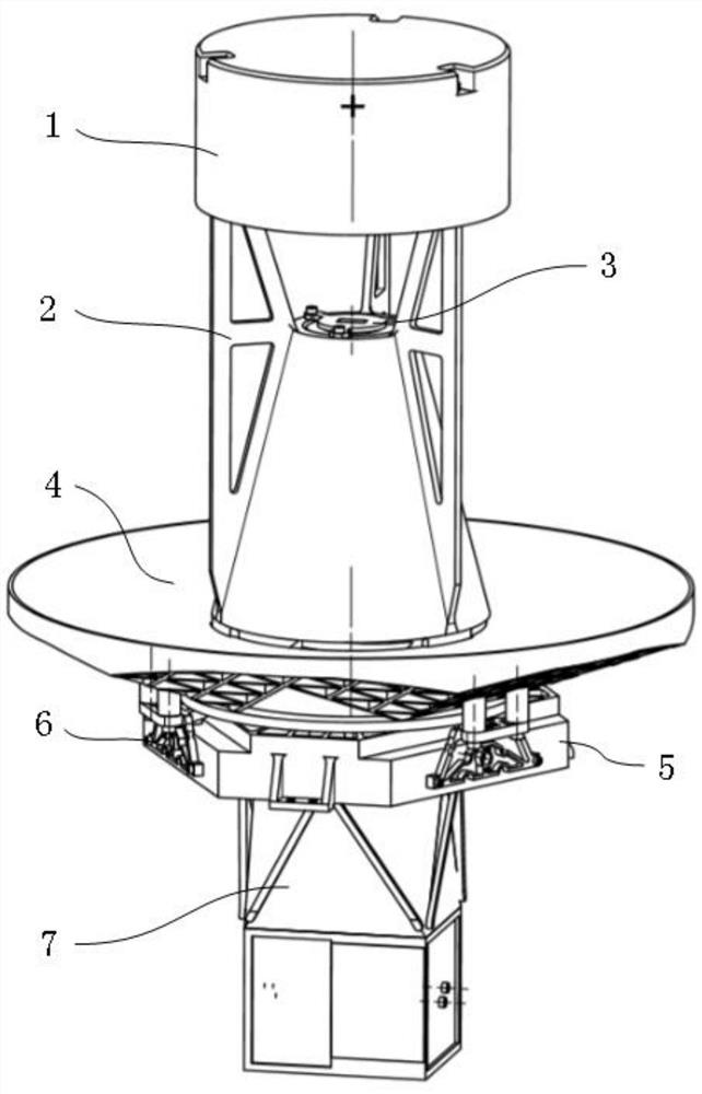 Tower type camera structure applied to coaxial four-mirror optical system